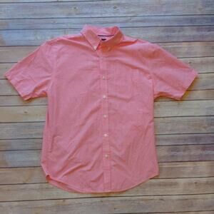 Croft & Barrow Short-Sleeve Button-Down Collared Shirt in Plaid - Medium